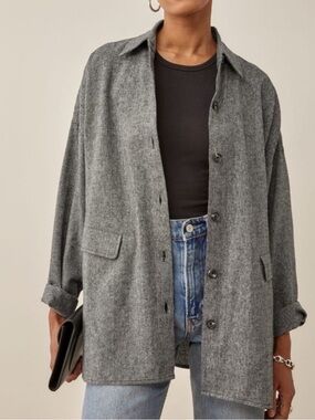 Reformation Bells Jacket Light Grey